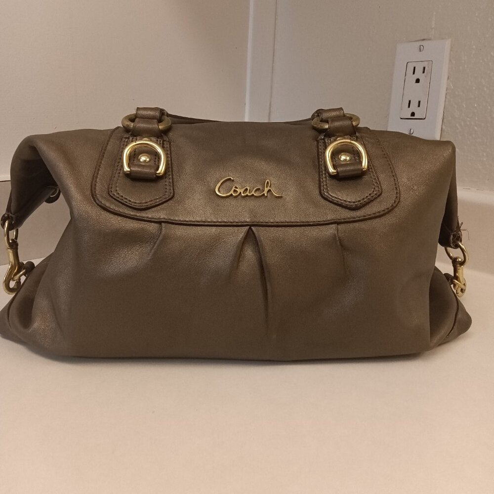 Coach Bag - Vintage Ashley Leather Convertible Satchel Shoulder Bag